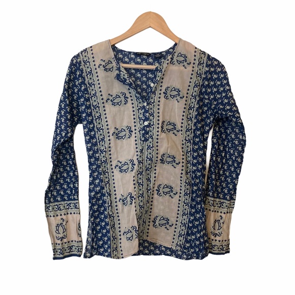 Lucky Brand Tops - LUCKY BRAND Boho Print Long Sleeve Top Size XS
